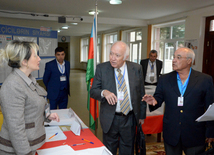 Azerbaijani parliamentary election kicks off. Baku, Azerbaijan, Nov.01, 2015